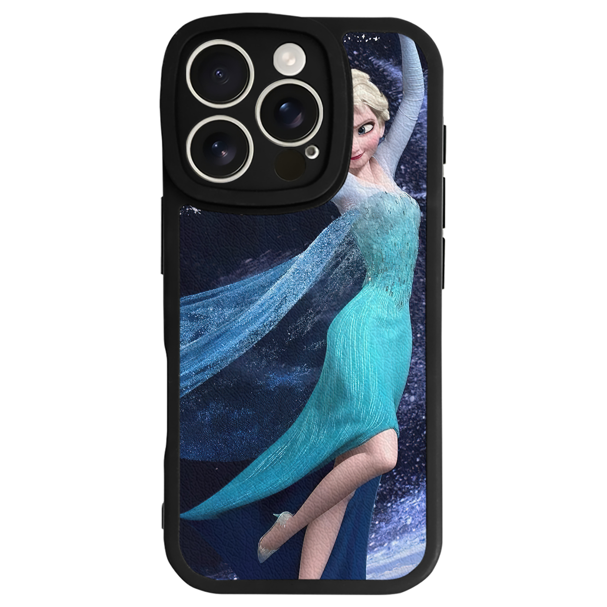 （画像用） アナと雪の女王 アンナ エルサ Frozen Anna Elsa 【iPhone 16シリーズ対応】シリコンスマホケース（レザー調） 材質：シリコン